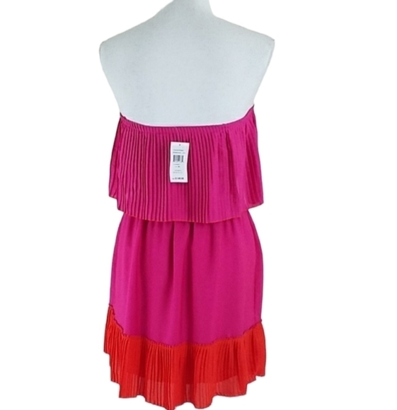 Max and Cleo~Size XS~Berry Pleated Dress NWT - Picture 6 of 11